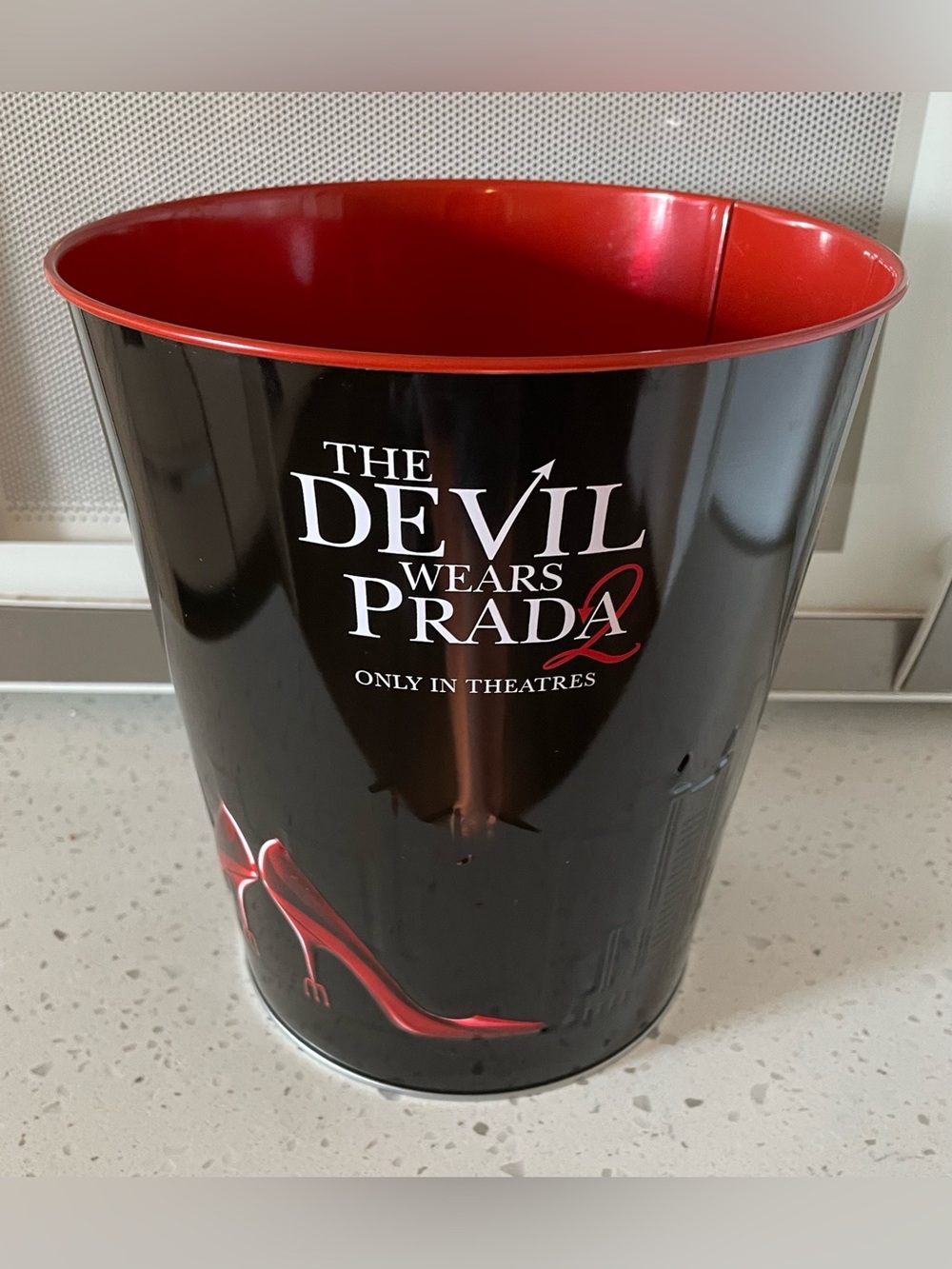 The Devil Wears Prada 2 Collectible Popcorn Tin Bucket